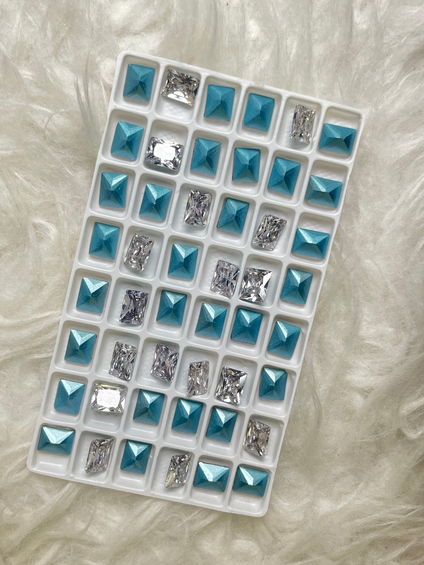 Zircon | White Rectangular 8*6mm